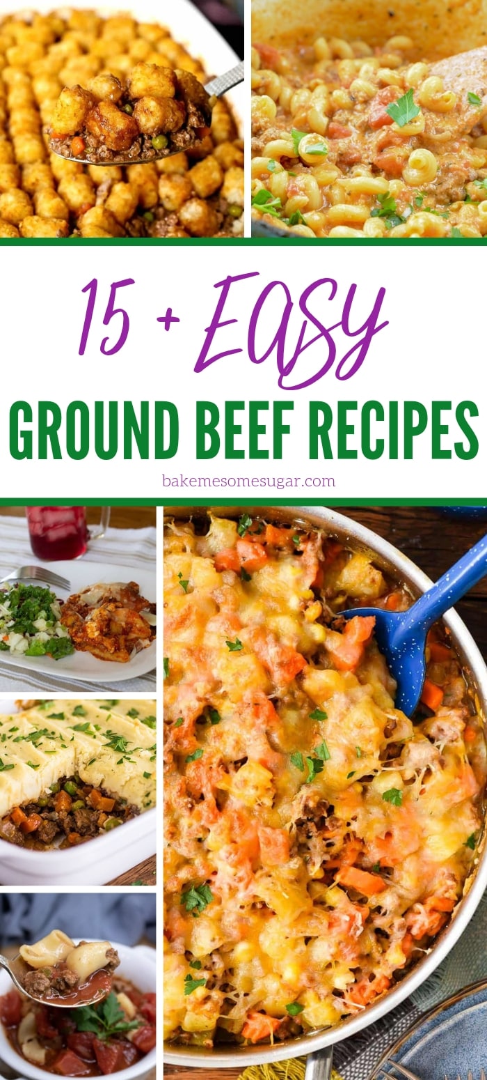 EASY ground beef recipes are always on my meal planner! Easy dinner recipes with ground beef are hands down our go-to recipes in this household. #groundbeef #easy #dinnerideas #family #simple #casserole #InstantPot #dinner easy dinner recipes with ground beef