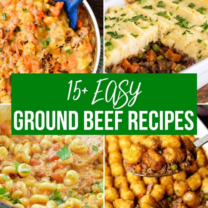 EASY ground beef recipes are always on my meal planner! Easy dinner recipes with ground beef are hands down our go-to recipes in this household. #groundbeef #easy #dinnerideas #family #simple #casserole #InstantPot #dinner easy ground beef recipes