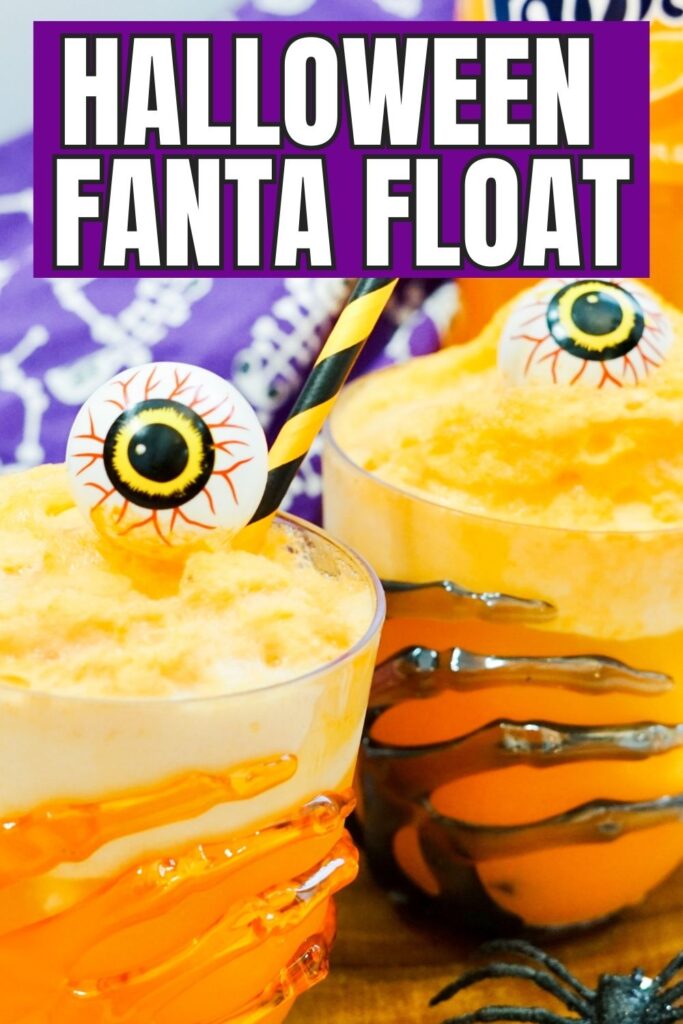 close up view of orange float on table