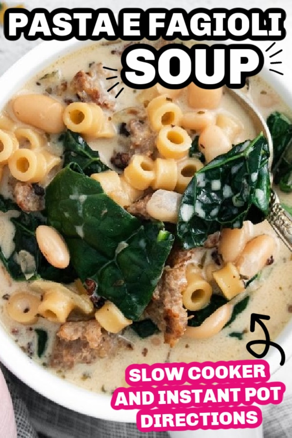 instant pot pasta e fagioli