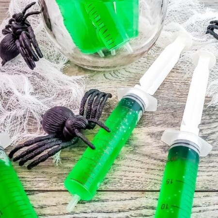 jello syringes for Halloween