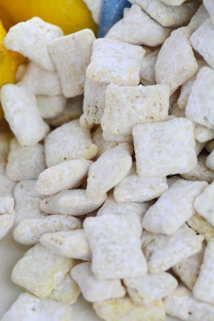 puppy chow spread on table